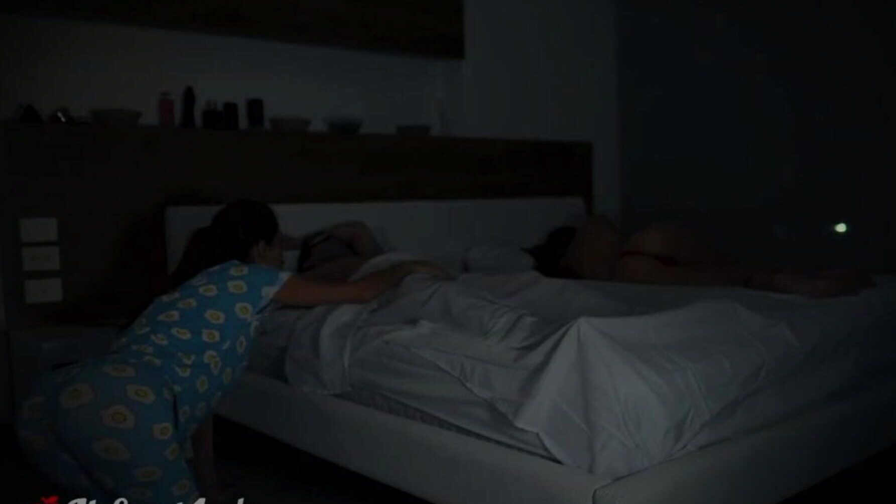 Sisters Drama! He Fucks 'em Both and blows a load in her step sister's throat