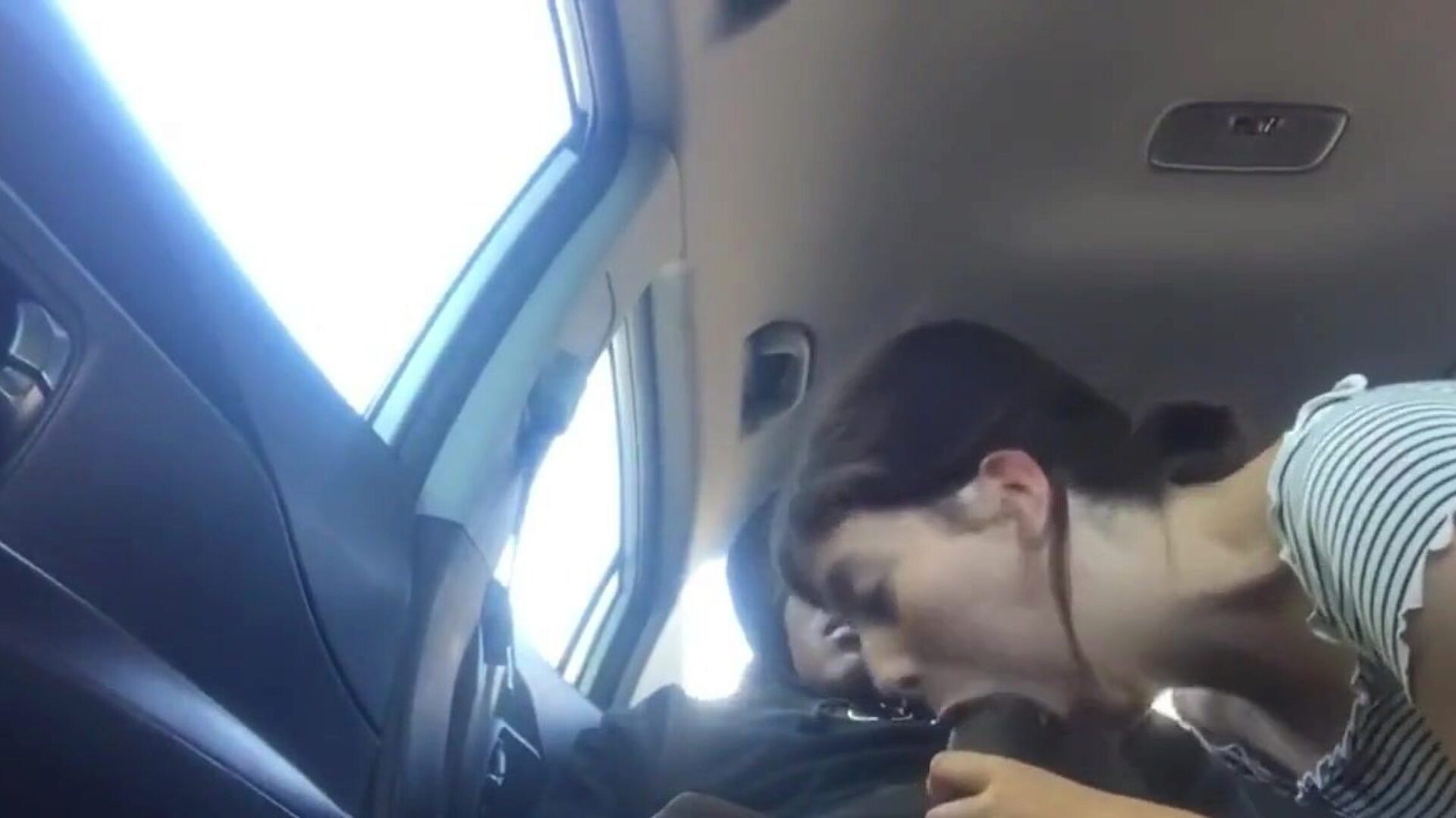 BBC Car Blowjob and Swallow